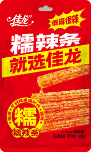 70g chinesischer Snack Sticky Spicy Strips-Mala-Geschmack